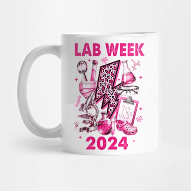 Pink Retro Lab Week 2024, Medical Lab Science, Lab Tech Team by MichaelStores